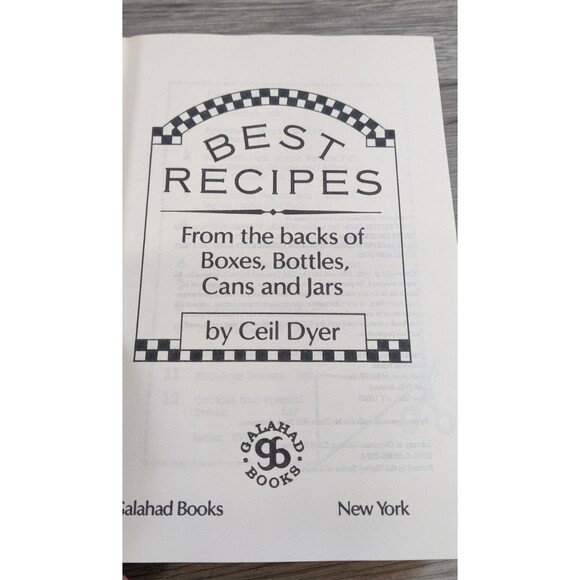 Best Recipes from the Backs of Boxes Bottles Cans and Jars Dyer Cookbook Vintage - Picture 9 of 10